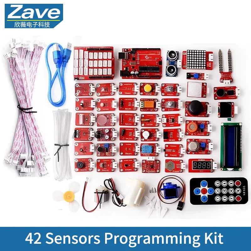 Arduino UNO R3 Starter Kit - Scratch Programming STEM Learning DIY Electronics Development Board Compatible with Arduino IDE for