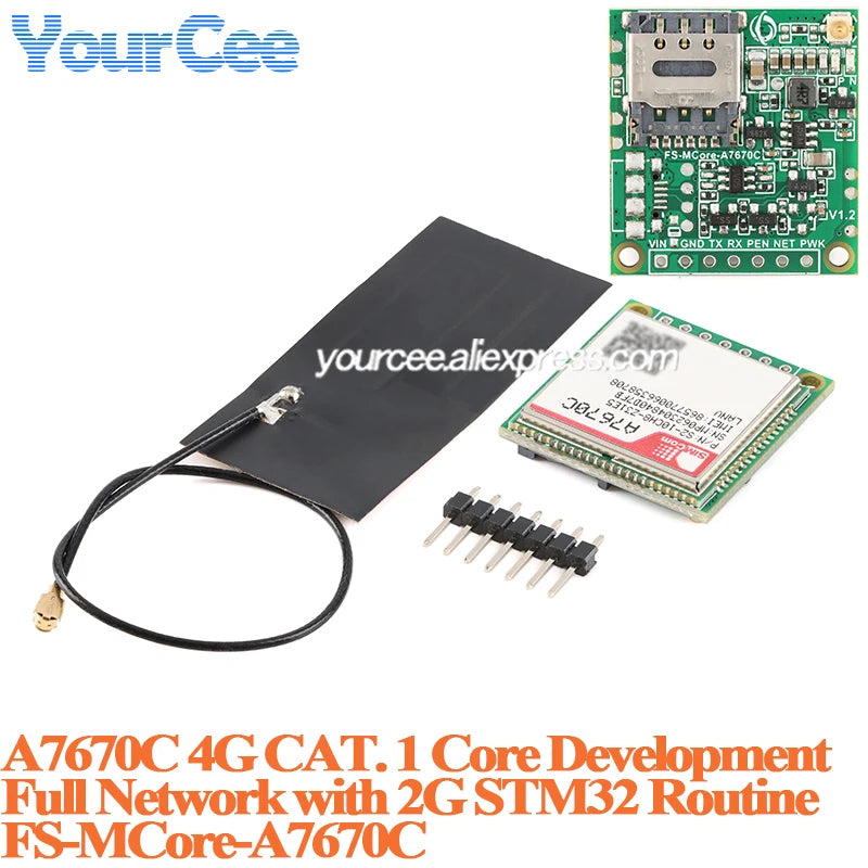 A7670C 4G CAT.1 Core Development Board Module Full Netcom LTE+GSM STM32 FS-MCore-A7670C FS-HCore-A7670C FS800E F704UC A724UG