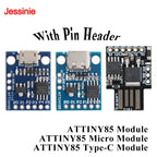 10pcs/1pc ATTINY85 Micro Type-C Development Board 8-bit AVR Microcontroller Module Digispark Kicksta Expansion Board for Arduino