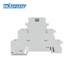10Pcs DIKD 1.5 3 Levels Sensor Screw Connector 2.5 mm² 6-Conductor Electric Din Rail Triple Three Level Terminal Block DIKD1.5