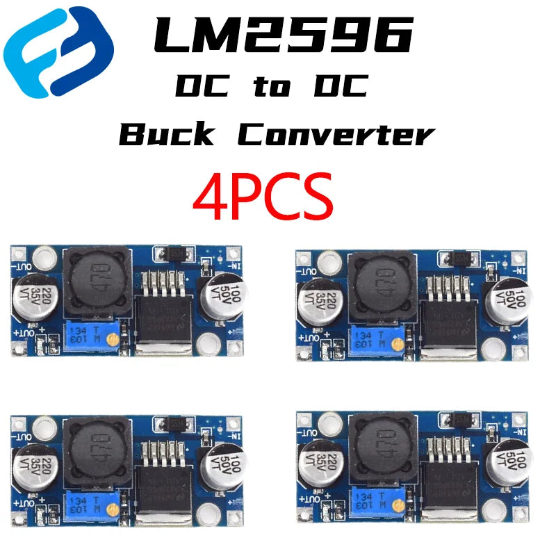 Adjustable Output LM2596S Step Down Module DC to DC Buck Converter Voltage Regulator Conversion Power Supply Module LM2596