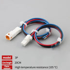 2P 3P 4P 6P 8P 0.6MM Waterproof Wire Connector Plug Male And Female Socket With Cable JST Connectors