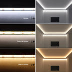 CCT 2700K-6500K Changeable Lamp Tuya Smart Home COB LED Strip Alexa Light Linear LED Tape With Dimmable WiFi LED Dimmer Switch