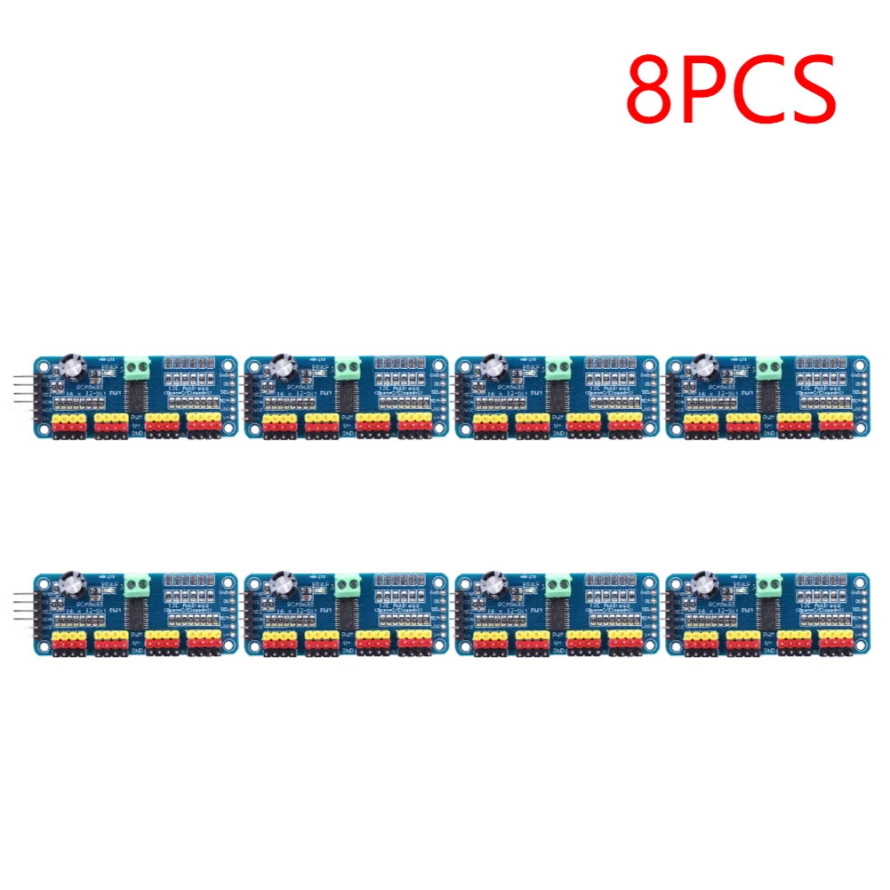 PCA9685 PWM Servo Driver Board IIC Interface 16 Channel 12-Bit PWM Servo Motor Driver Board Controller for Arduino Robot