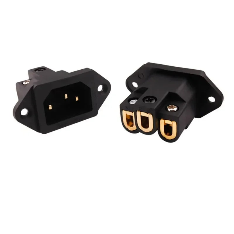 3 Pin AC Power Plug Connector IEC Inlet Socket Consumer Electronics DIY HIFI Amplifier Electrical Audio Interface Panel Mount
