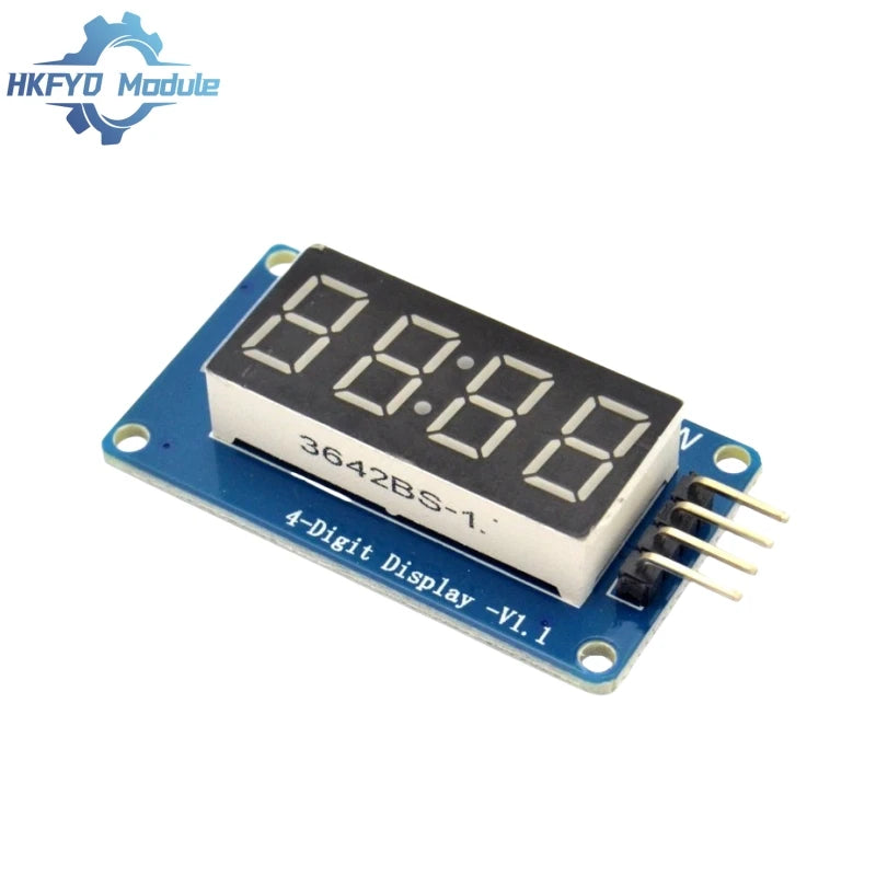 1-50PCS TM1637 LED Display Module For Arduino 7 Segment 4 Bits 0.36Inch Clock RED Anode Tube Four Serial Driver Board Pack