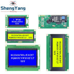 TZT LCD1602 LCD 1602 2004 12864 LCD Display Module Blue Green Screen 16x2 20X4 Character  HD44780 Controller