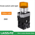 22MM Knob Switch Button LED Light Rotary Switch Momentary Latching 2/3 Position ON/OFF Power Switch 6V12V24V220V380V110V TURN