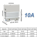 10A 25A 40A 60A 80A 100A Single Phase Slim SSR Solid State Relay With Heat Sink Industrial Relay DIN Rail Mount