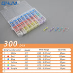 50-500Pcs Waterproof Heat Shrink Tube Solder Insulated Butt Splice Connectors Set for Electrical Wire Terminals - Electric Splic