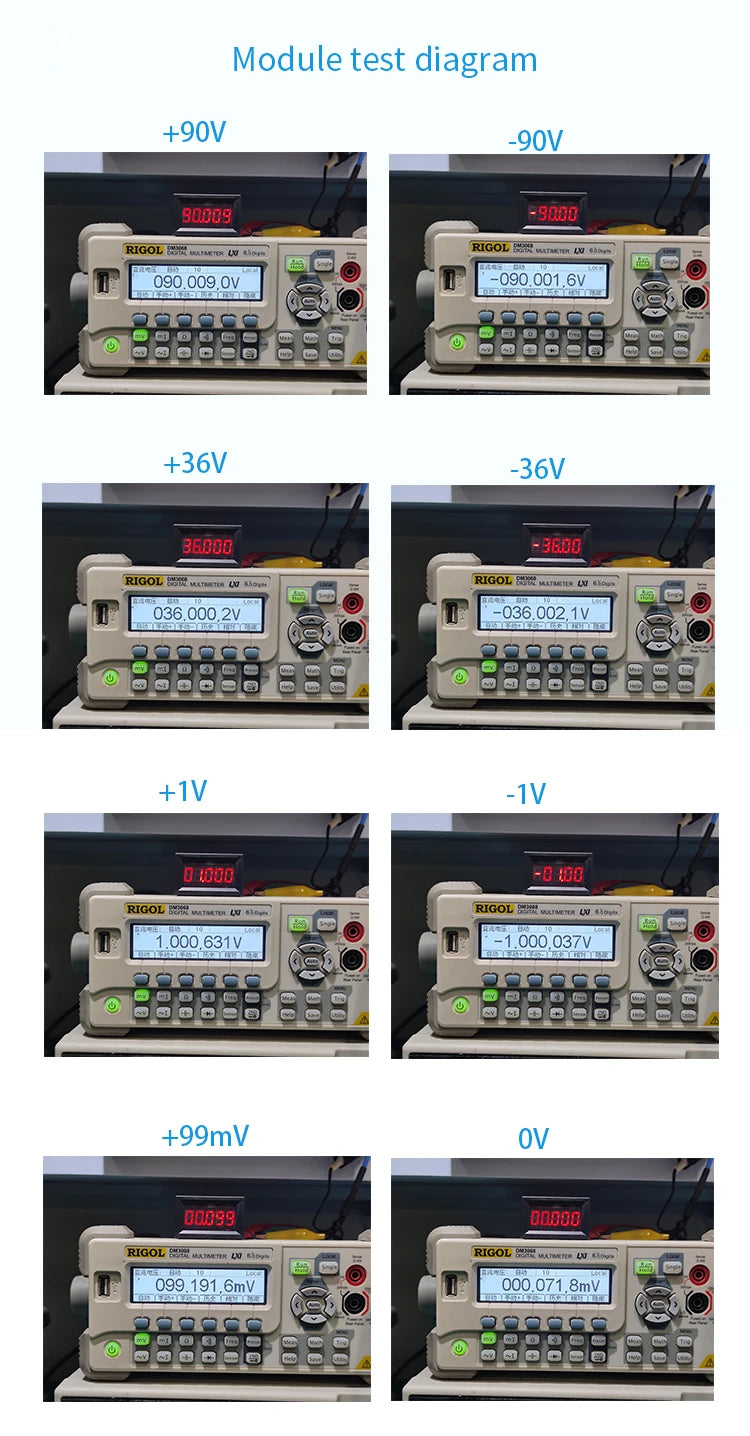 5-Digit High Precision DC Digital Voltmeter Panel Meter Head, 0-99.999V (100V), RS485 Modbus RTU Online, LED Display DIY Module