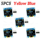1/3/5Pcs 0.96' OLED Display Module 128x64 SSD1306 I2C Compatible with Arduino Raspberry Pi ESP32 Luminous OLED Display Board