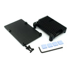 Armor Aluminum Case for Raspberry Pi 4 Model B, Auto Cooling Metal Case with Heatsink Thermal Adhesive for Raspberry 4B