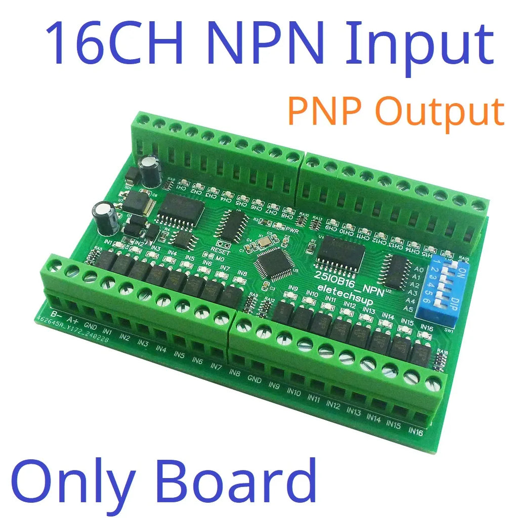 RS485 Remote IO Expansion Board 8/16/32 DI-DO Modbus DMOS PNP Output & NPN/PNP Input Module PLC