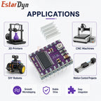 Estardyn DRV8825 Stepper Motor Driver Module 1.5A 1/32 Microstep, A4988 Pin Compatible for 3D Printer CNC Engraving RepRap