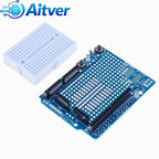 UNO Proto Shield Prototype Expansion Board with SYB‑170 Mini Breadboard,DIY Prototype Shield Compatible with Arduino UNO R3