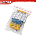 150PCS 300PCS 1/4W 1/2W 1W 2W 3W Resistance 1% Metal Film Resistor Assortment Kit Set 30Values Each 5/10PCS 1~750 1K~820K Ohm