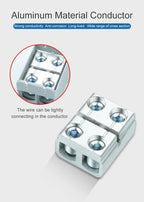 Aluminum Distribution Block Din Rail Mounting WKL 50/95/150/240 mm² Cable Power Connector Terminal Block Box
