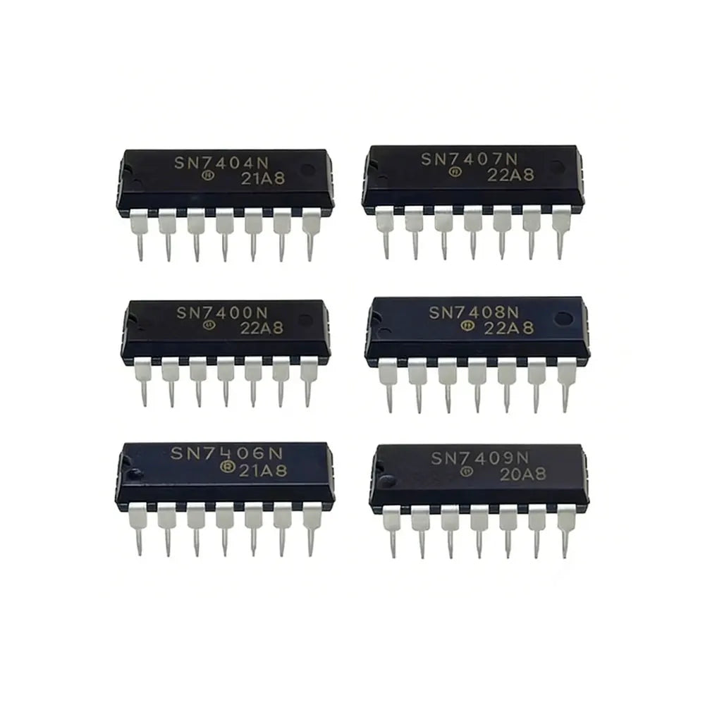 10PCS SN7400N 7401 7402 7403 7404 7405 SN7406 7407 7408 7409 7410 7411 7414 7415 7420 7422 7427 7230 7432 7473 7474 7475 SN7476N