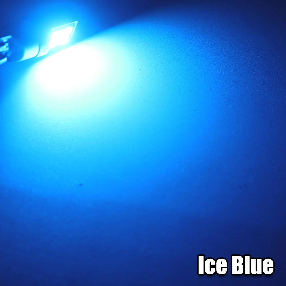 2x T10 LED Lamp W5W 168 194 LED Bulb License Plate Light 6000K Super Bright Warm White Ice Blue 3030 Car Interior Reading Lights