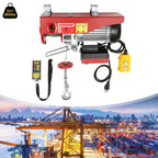 880LBS 110V Electric Winch, 2 in 1 Electric Hoist Winch with 328ft Wireless Remote Control Emergency Stop Heavy Duty Lift Hoist for Factory Garage Warehouse