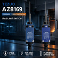 TEZUO AZ8169 IP65 Limit Switch Micro Travel Switch for Industrial Automation