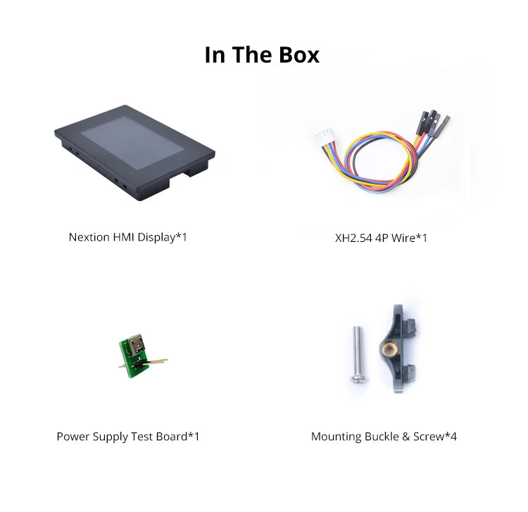 NEXTION NX8048P050-011C-Y /011R-Y 5Inch LCD-TFT HMI Capacitive Touch Display Module Intelligent Series TTL Screen With Enclosure