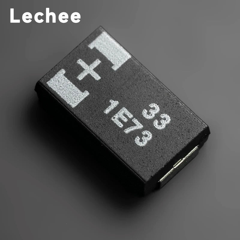 10pcs/lot 16V 25V 33uF 60mR 70mR 7343 16TQC33MYFD 25TQC33MYF  Type D SMD Polymer tantalum capacitors Low ESR New and original