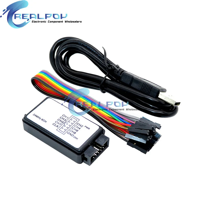 USB Logic Analyzer 24MHz 8 Channel 24M/seconds Logic Analyzer Debugger For ARM FPGA Logic Analyzer Logic 24M 8CH