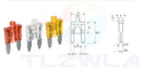 10PCS Small With Light With Fusing Indication Automobile Plug-in Fuse Small Sharp Foot Fuse For Automobile 5A ~ 40A