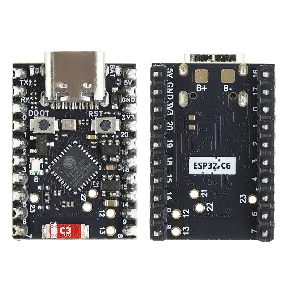 MINI ESP32-C6 Development Board C6 Soldered Kit Wifi6 N4 BT Module with Crystal Oscillator RISC-V 32-Bit 4MB FLASH Low Power
