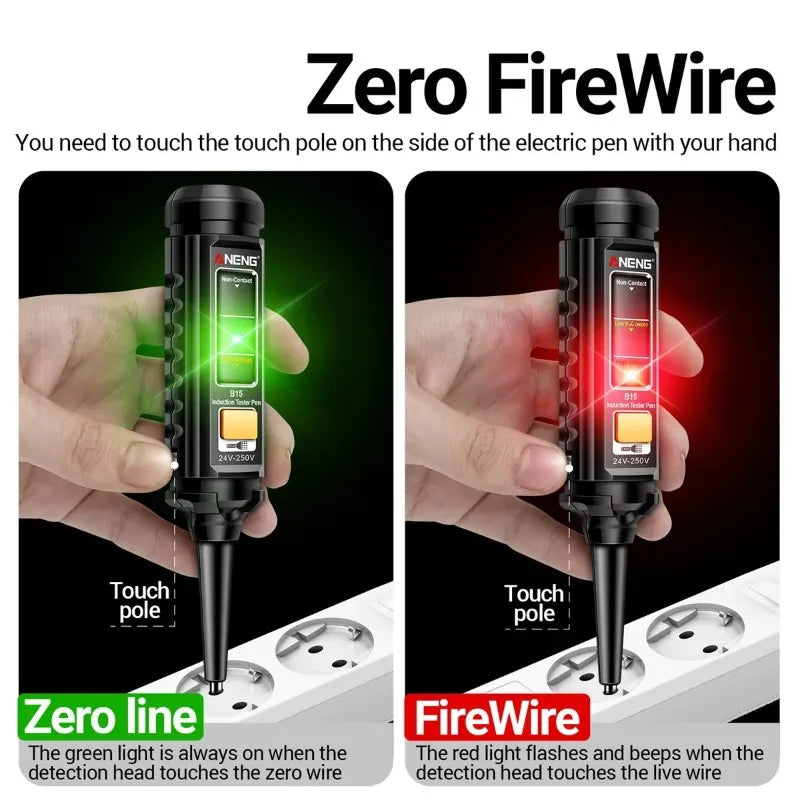 Multifunctional Color Light Voltage Tester Pen Intelligent Electrician Induction Test Pen Breakpoint Live Wire Detector