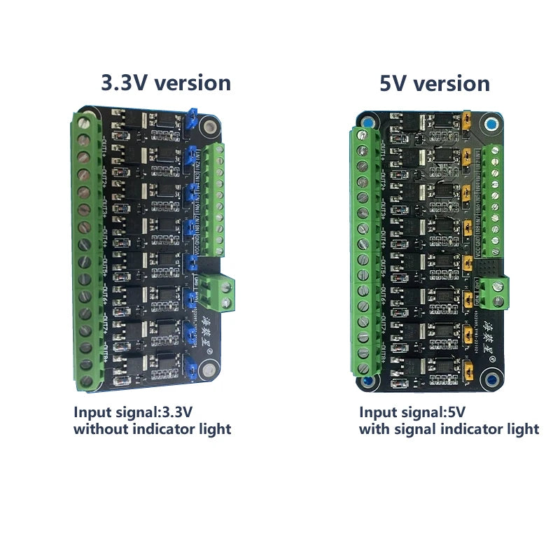 8 Channel MOSFET Module Microcontroller PLC Amplification Field-effect Drive Tube Optocoupler Isolation PWM Control Light Switch