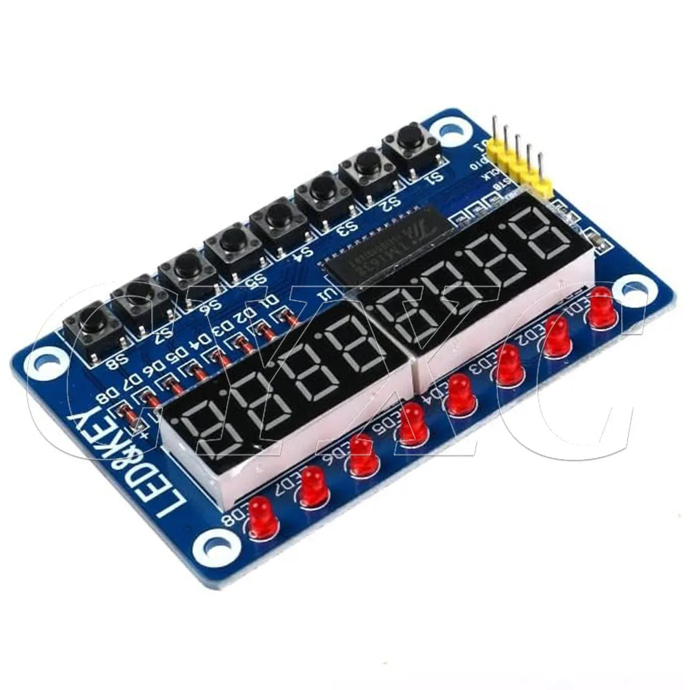 1-10PCS TM1638 Module Key Display For AVR Arduino New 8-Bit Digital LED Tube 8-Bit