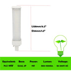 1pc 7W 9W 11W 2P G24d PLC-13W18W 26W 2U CFL LED Equival 4P G24Q PL-C Replace Sideview Horizontal Plug PL Lamp Need Remove Ballas