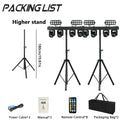 260W 4in1 RGBW LED Beam Wash Light Kit Set Tripod Stand Remote Control DMX512 For Disco DJ Wedding Party Club