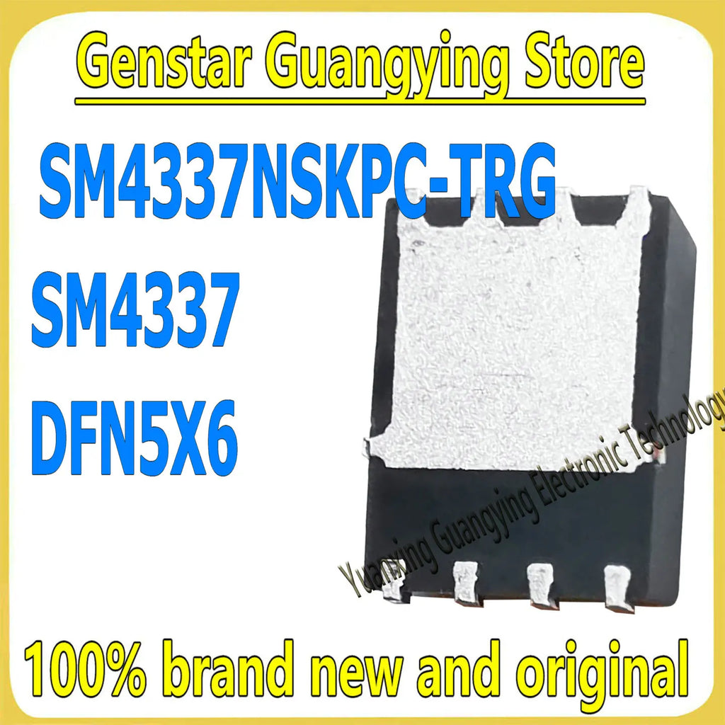 (5 Pieces) SM4337NSKPC-TRG SM4337 SMD DFN5X6 N-Channel MOSFET Field Effect Tube 100% Brand New & Original