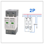AC SPD Surge Protection 2P  4P 10〜20KA  20〜40KA 30KA〜60KA House Lightning Protector  Low-Voltage Arrester Device Laser Printing