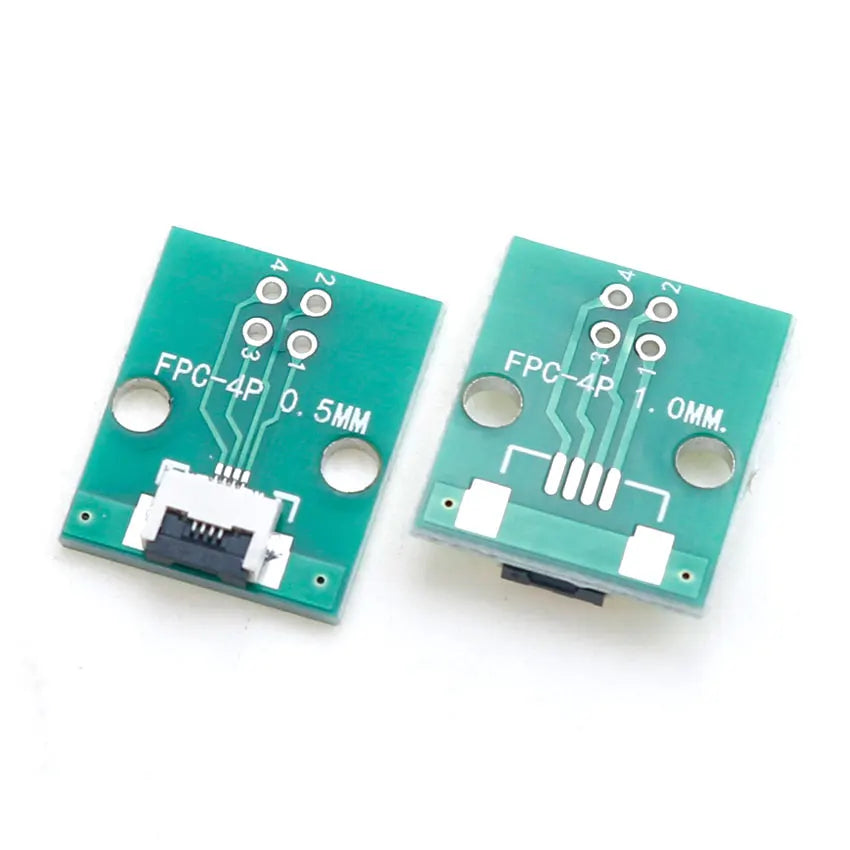 4P/6P/8P/10P/12P/14P/15P/16P/18P/20P/22P/24P/26P/30P/34P/80P FPC/FFC Flexible Cable Adapter Board 0.5mm SMT To 2.54mm Connector