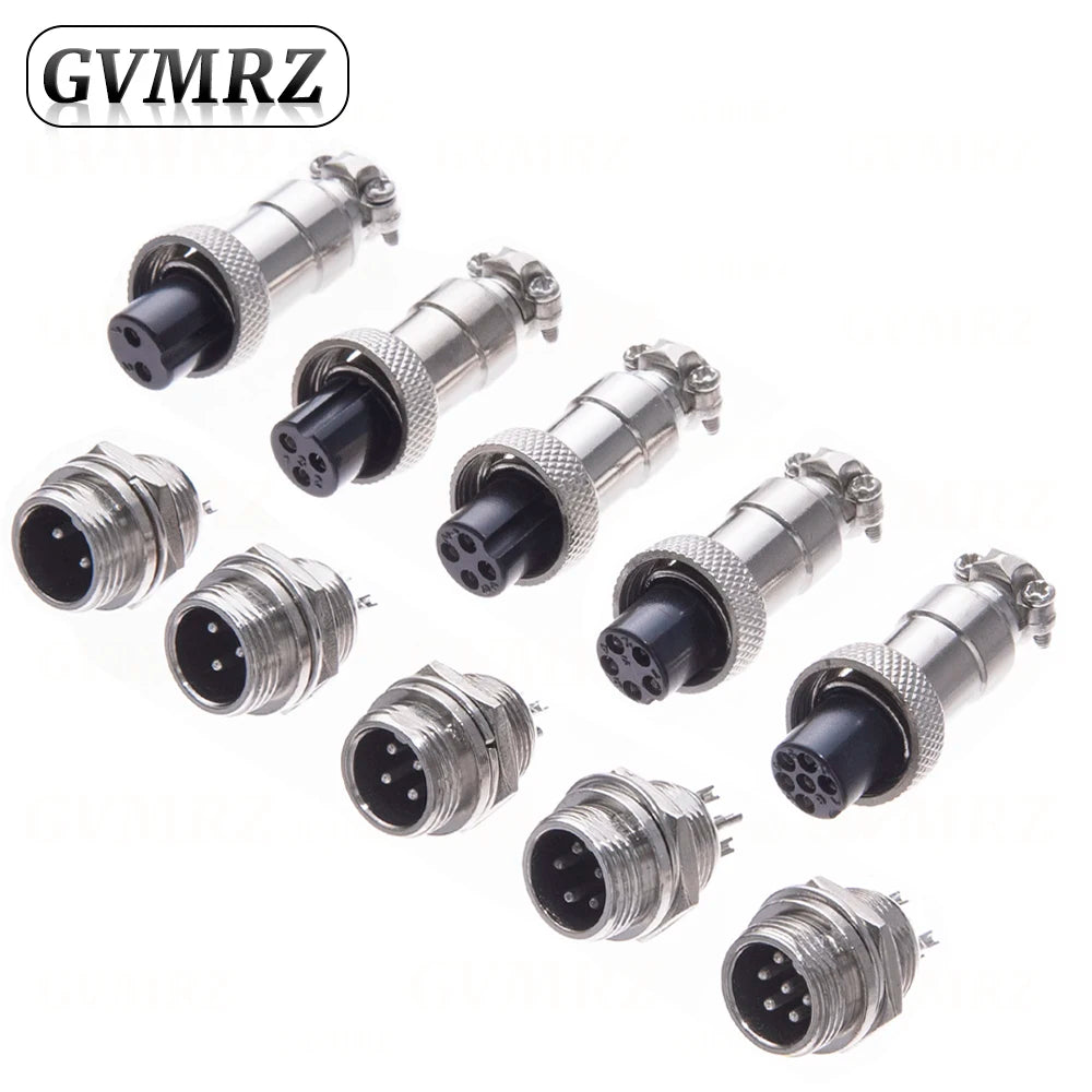 GX12 2 3 4 5 6 Pin Docking Aviation Plug Socket Waterproof Circular Connector
