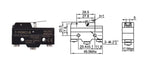 LXW5-11N1 LXW5-11G2 Z-15G LXW5 Micro Limit Travel Switch Horizontal Rotary Roller Lever Arm Hinge 3 Screw Terminal Microswitch