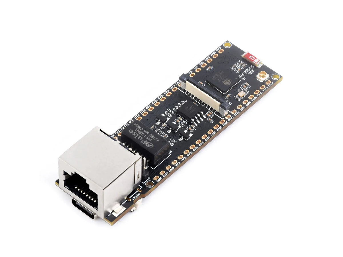 Waveshare ESP32-S3 ETH Development Board, Optional For PoE Module And Camera Module, Onboard TF Card Slot, Camera Interface