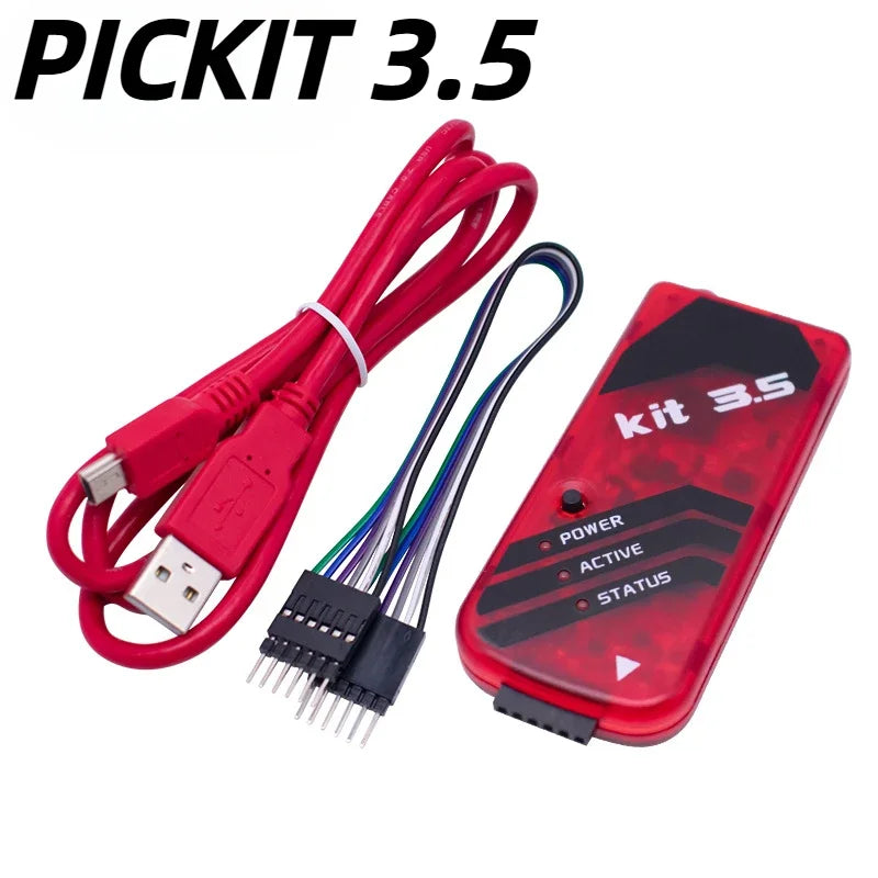 PICKIT2 PICKIT3 PICKIT3.5 Programmer with Burner Kit Programming PIC Microcontroller Chip +PIC Adapter Universal Programmer Seat