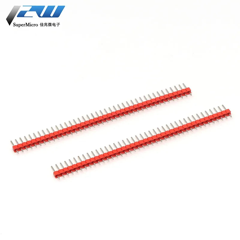 10PCS 1X40Pin Breakable Pin Header 2.54mm Single Row Male Header Connector PCB Pin Strip for Arduino Yellow/Green/White/Black