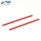 10PCS 1X40Pin Breakable Pin Header 2.54mm Single Row Male Header Connector PCB Pin Strip for Arduino Yellow/Green/White/Black