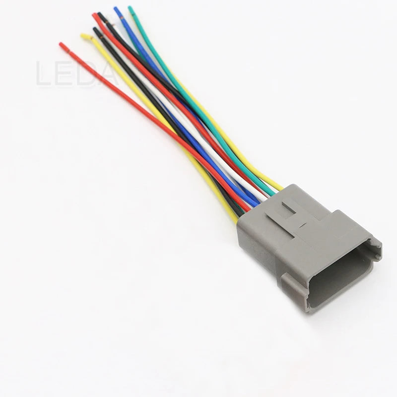 1Pcs DT Waterproof Automotive Connector With 15cm Wiring DT06-2S/DT04-2P 3P 4P 6P 8P 12P Male Female Plug Socket For Automobile