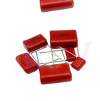 10PCS 63V 100V 250V 400V 630V CBB  Polypropylene film capacitor 100PF 220PF 470PF 10NF 1UF 22NF 100NF 220NF 330NF 470NF 680NF
