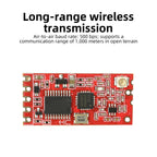 HC-12 V4.0 SI4438 wireless module 1KM long distance 433.4-483.8MH wireless serial port board Built-in MCU UART interface 4-5KB/s