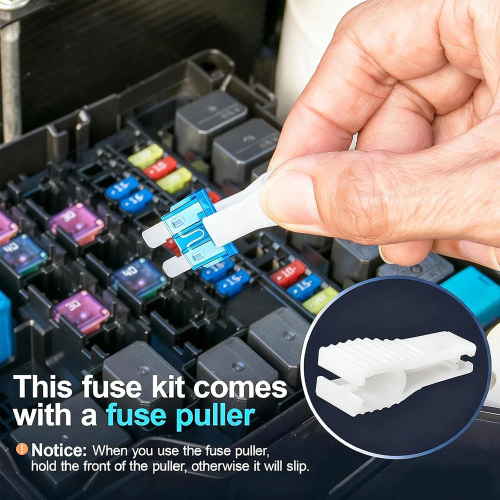30/25pcs Blade Fuse Assortment Kit Standard Mini Fuse Mixed Motorcycle Circuit Fuse 2A 3A 5A 7.5A 10A 15A 20A 25A 30A 35A 40A