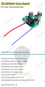 3S 12.6V 6A BMS Li-ion Lithium Battery Protection Board 18650 Power Bank Balancer Battery Equalizer Board for Electric Drill